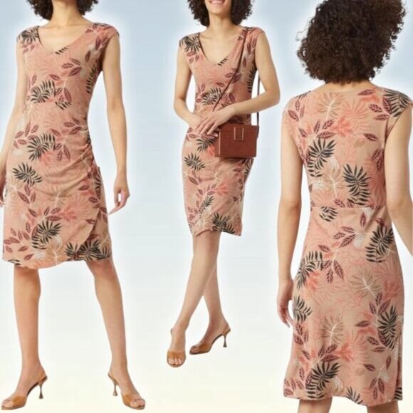NWT KAFFE Kaorvilla Sheath Dress Sz XL Nude - Picture 1 of 9